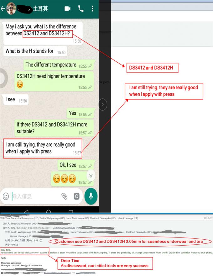 Film en plastique translucide brumeux du film adhésif TPU de polyuréthane pour des téléphones portables 4